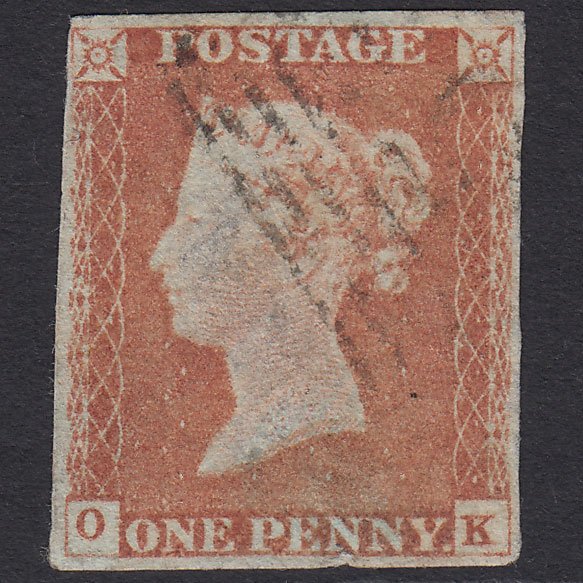 GB QV 1841 1d Red-brown (Plate 69) SG8-B1(1) OK GU 4 Margins Light Cancel
