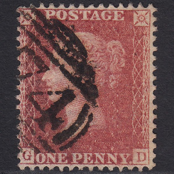 GB QV 1857 1d Rose-red (Plate 59) SG40-C10(1) GD FU