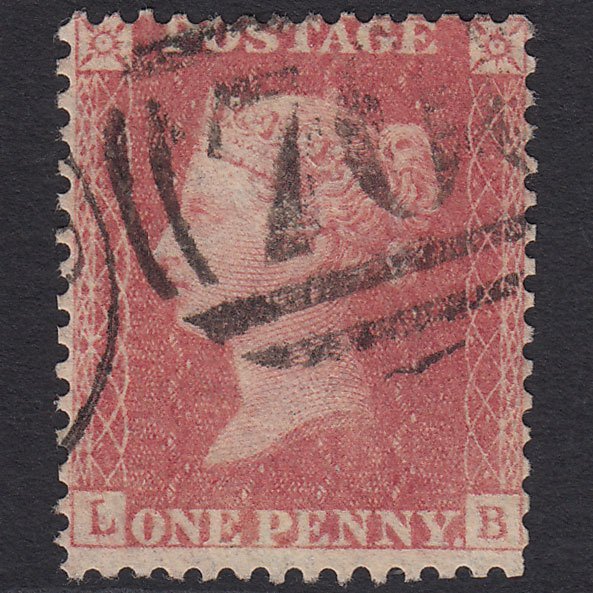 GB QV 1857 1d Pale Rose (Plate 56) SG39-C10(3) LB GU
