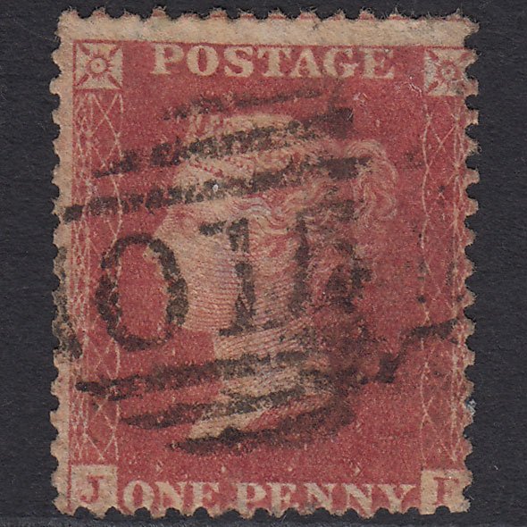 GB QV 1857 1d Rose-red (Plate 56) SG40-C10(1) JF GU Milford Junction 015