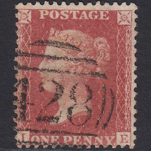GB QV 1857 1d Rose-red (Plate 43) SG40-C10(1) IE FU Hurst Green 428