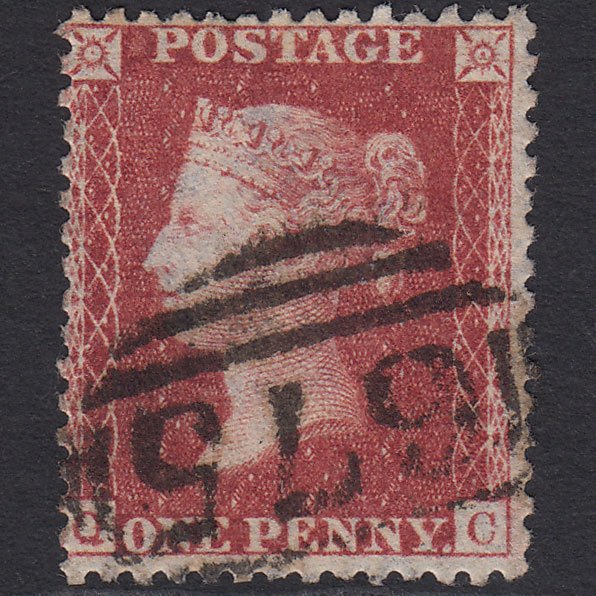 GB QV 1857 1d Rose-red (Plate 47) SG40-C10(1) QC FU ST Albans 675
