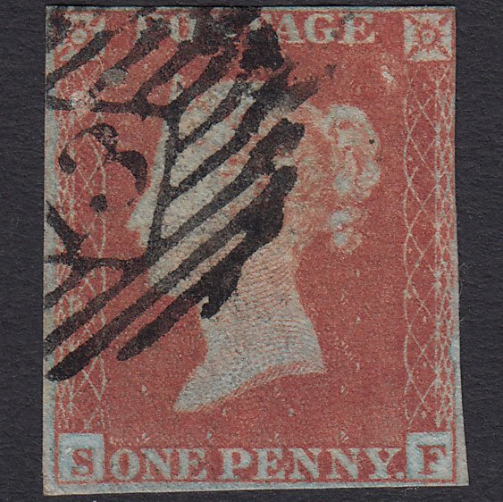 GB QV 1841 1d Red-brown (Plate 145) SG8-B2(1) SF GU nr 4M London IS 13