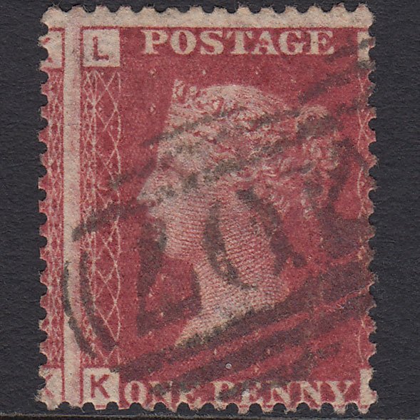 GB QV 1864 1d Lake-red (Plate 90) SG44-G1(2) KL FU Bradford 107 Huge Misperf
