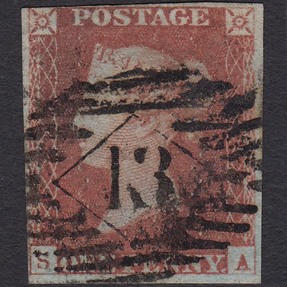 GB QV 1841 1d Red-brown (Plate 73) SG8-B1(1) SA GU nr 4M London IS 13
