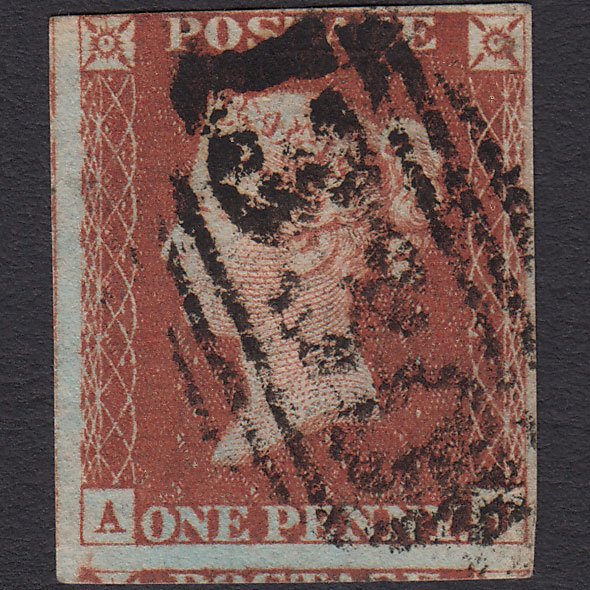 GB QV 1841 1d (Plate 62) SG8-B1(1) AJ FU Missing Imprimatur nr 4M Halifax 330