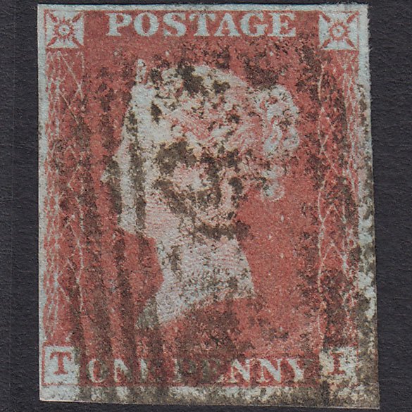GB QV 1841 1d (Plate 69) SG8-B1(1) TI GU Missing Imprimatur 4M Scotland