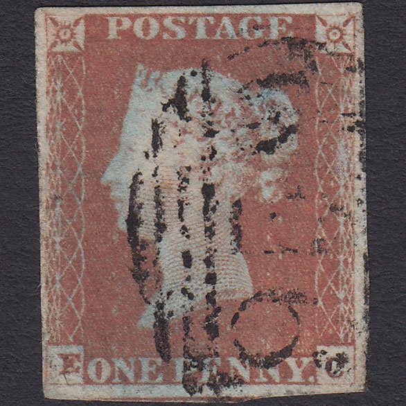 GB QV 1841 1d Red-brown (Plate 81) SG8-B1(1) EC GU 4 Margins