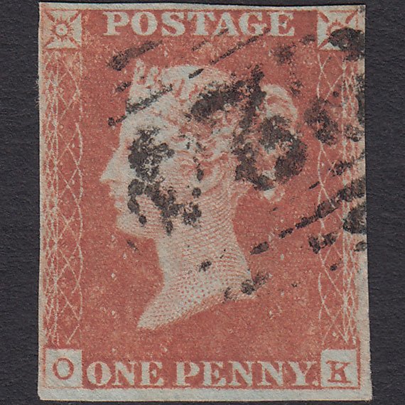GB QV 1841 1d Red-brown (Plate 78) SG8-B1(1) OK FU 4 Margins