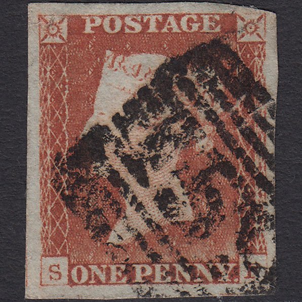 GB QV 1841 1d (Plate 62) SG9-B1(3) SF GU 4 Good to Huge Margins Glasgow 159