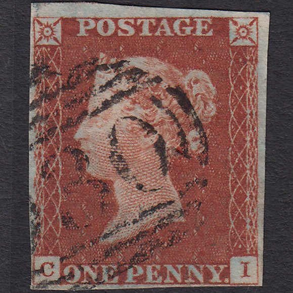 GB QV 1841 1d Deep Red-brown (Plate 41) SG10-B1(4) CI FU 4 Margins York 930