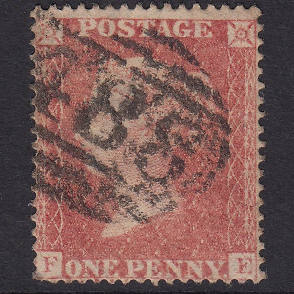 GB QV 1857 1d Rose-Red Plate 56 SG36-C11 FE GU Lynn 488
