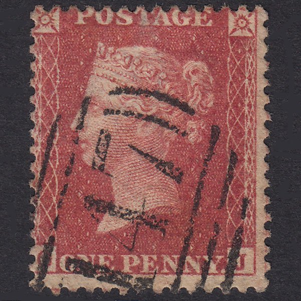 GB QV 1857 1d Rose-Red Plate 57 SG40-C10(1) OJ FU Bungay 147