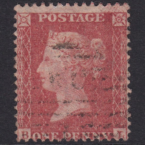 GB QV 1857 1d Rose-Red Plate 46 SG40-C10(1) BL VFU Light Cancel
