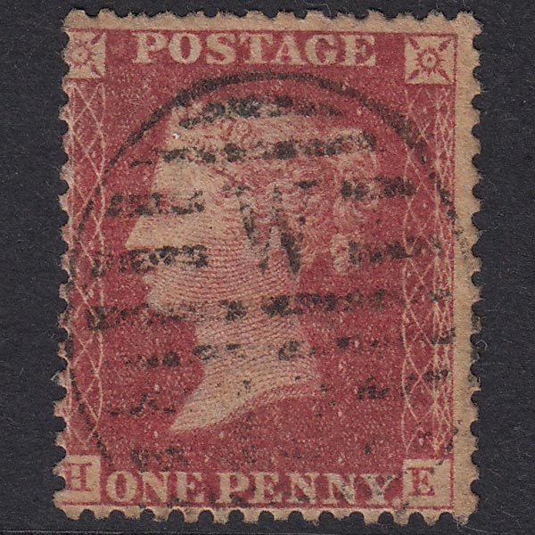 GB QV 1861 1d Rose-Red Plate 51 SG42-C12(3) HE GU London D&S Cancel