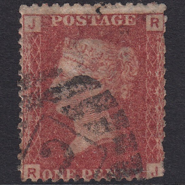 GB QV 1864 1d Lake-Red Plate 222 SG44-G1(2) RJ GU London IS 2