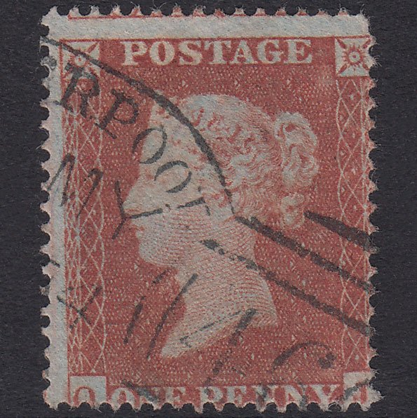 GB QV 1854 1d Red-Brown Plate 174 SG17-C1(1) QJ Liverpool 466 Spoon