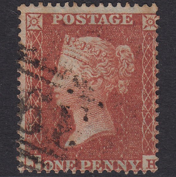 GB QV 1855 1d Red-Brown Plate 3 SG21-C4(1) JH GU