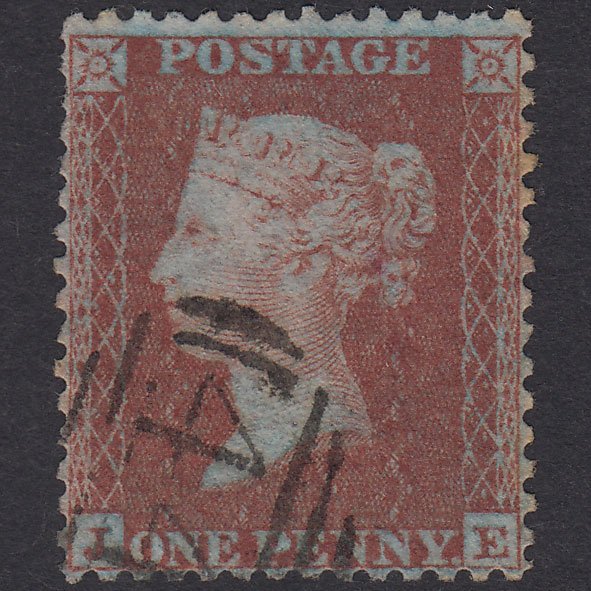 GB QV 1855 1d Red-Brown Plate 12 SGC6(1) JE GU