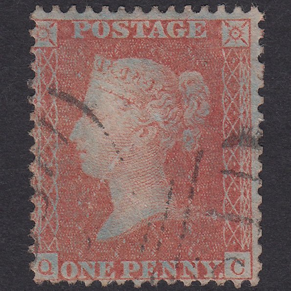 GB QV 1856 1d Brown-Rose Plate 31 SG32-C8(4) QC GU