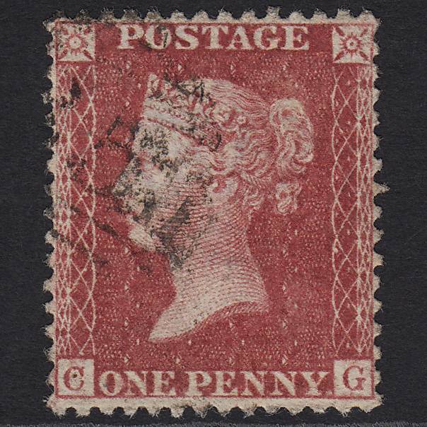 GB QV 1857 1d Rose-red (Plate 46) SG40-C10(1) CG FU Light Cancel