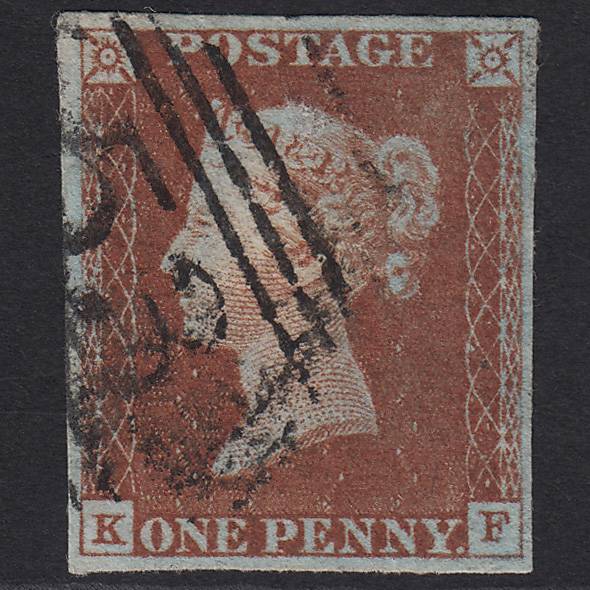 GB QV 1841 1d Red-brown (Plate 51) SG8-B1(1) KF FU Bath 53 4 Margins
