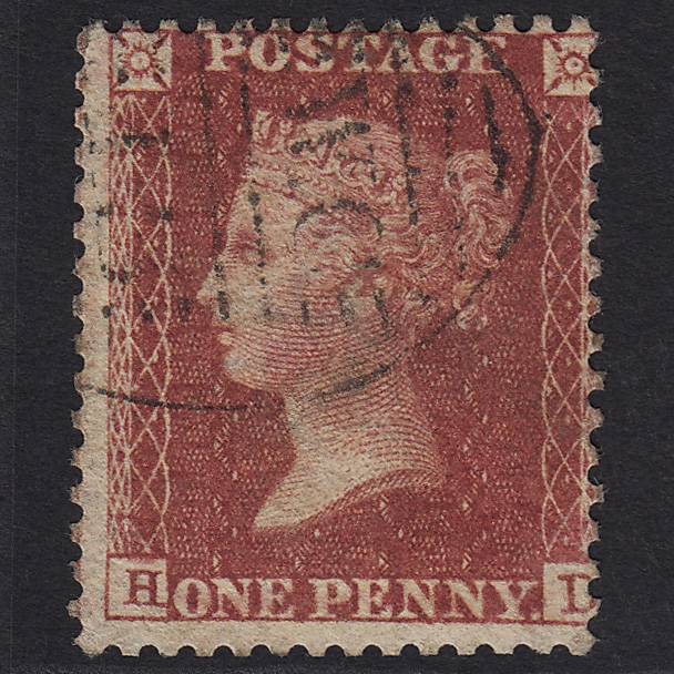 GB QV 1857 1d Rose-red (Plate 60) SG40-C10(1) HD FU in London