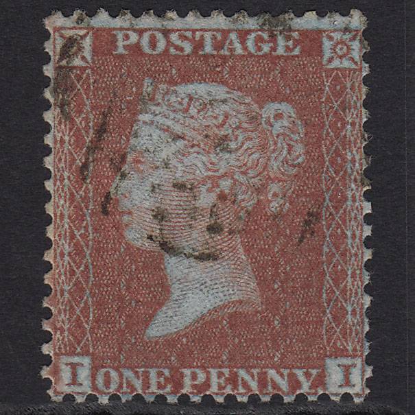GB QV 1855 1d Red-brown (Plate 12) SGC6(1) II FU Light Cancel