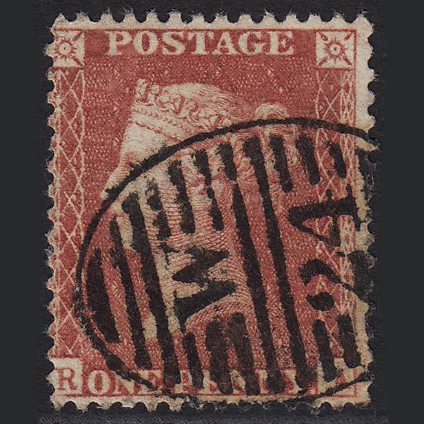 GB QV 1857 1d Rose-red (Plate 47) SG40-C10(1) RA FU London D&S W24
