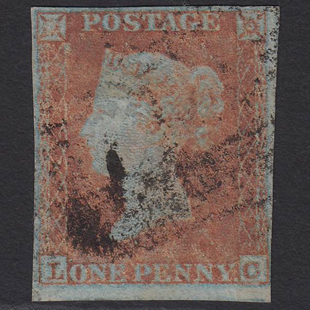 GB QV 1841 1d Orange-brown (Plate 145) SG12-B2(3) LC GU 4 Margins