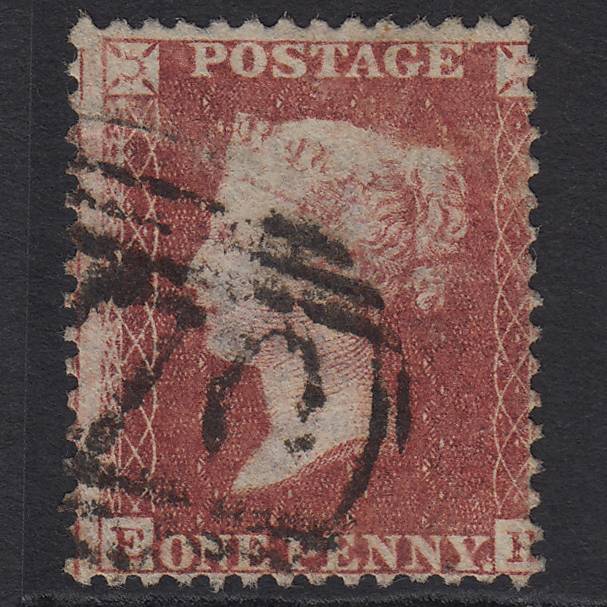GB QV 1857 1d Rose-red (Plate 60) SG40-C10(1) EH GU Misperf