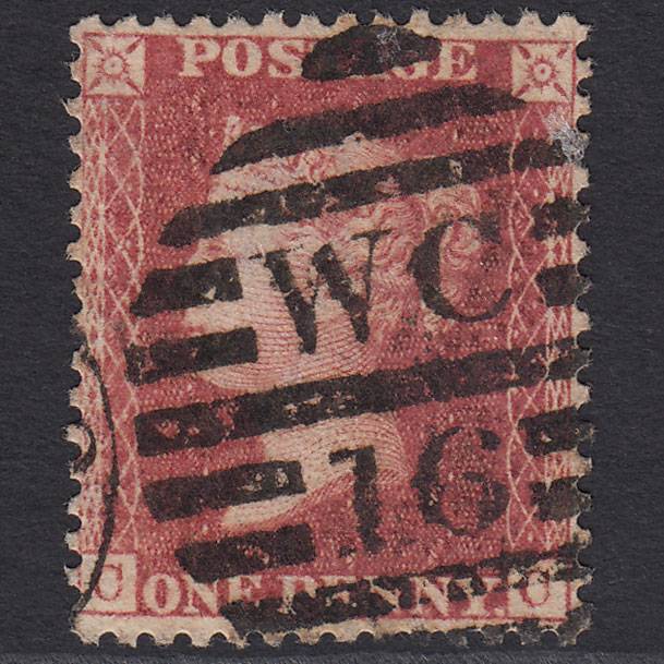 GB QV 1857 1d Rose-red (Plate 60) SG40-C10(1) CC FU London D&S WC16
