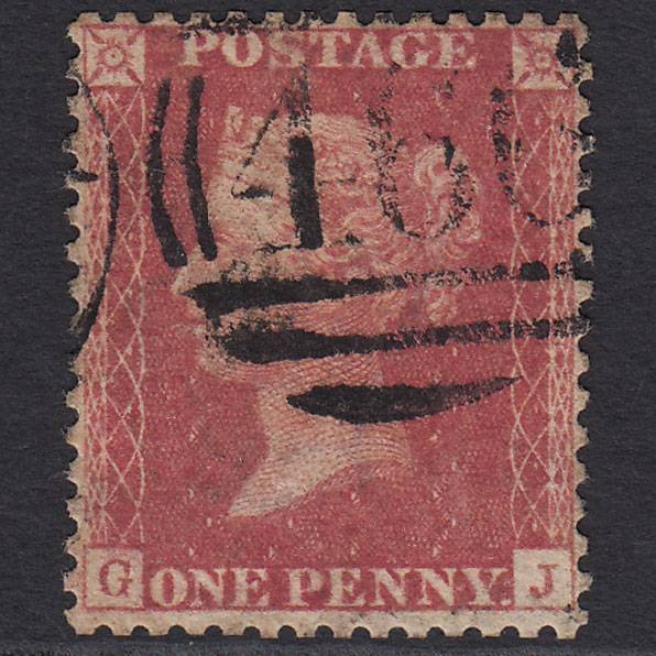 GB QV 1857 1d Rose-red (Plate 36) SG40-C10(1) GJ GU Liverpool 466