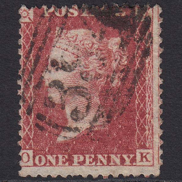 GB QV 1857 1d Rose-red (Plate 44) SG40-C10(1) OK GU Filey 384 Misperf