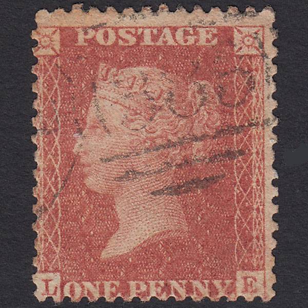 GB QV 1857 1d Rose-red (Plate 34) SG40-C10(1) LE GU Hull 383 Spoon