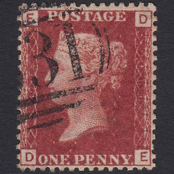 GB QV 1864 1d Lake-red (Plate 106) SG44-G1(2) DE VFU Well Centred