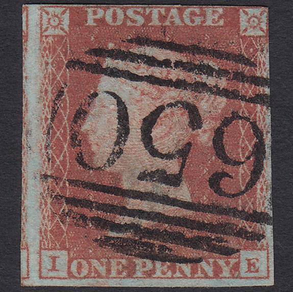 GB QV 1841 1d Red-brown (Plate 88) SG8-B1(1) IE FU nr 4M Rochester 650