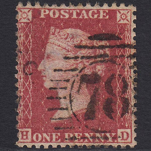 GB QV 1857 1d Rose-red (Plate 37) SG40-C10(1) HD GU London D&S 78