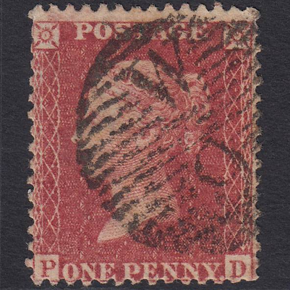 GB QV 1857 1d Rose-red (Plate 42) SG40-C10(1) PD GU London D&S W9