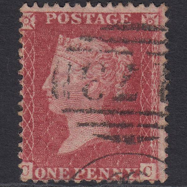 GB QV 1857 1d Rose-red (Plate 55) SG40-C10(1) CC GU Chatham 173