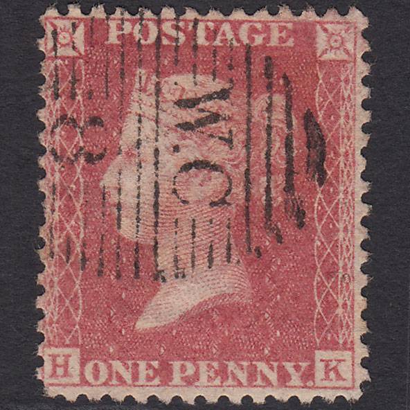 GB QV 1857 1d Rose-red (Plate 44) SG40-C10(1) HK FU London D&S WC8