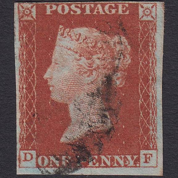 GB QV 1841 1d Red-brown (Plate 60) SG8-B1(1) DF GU Light Cancel