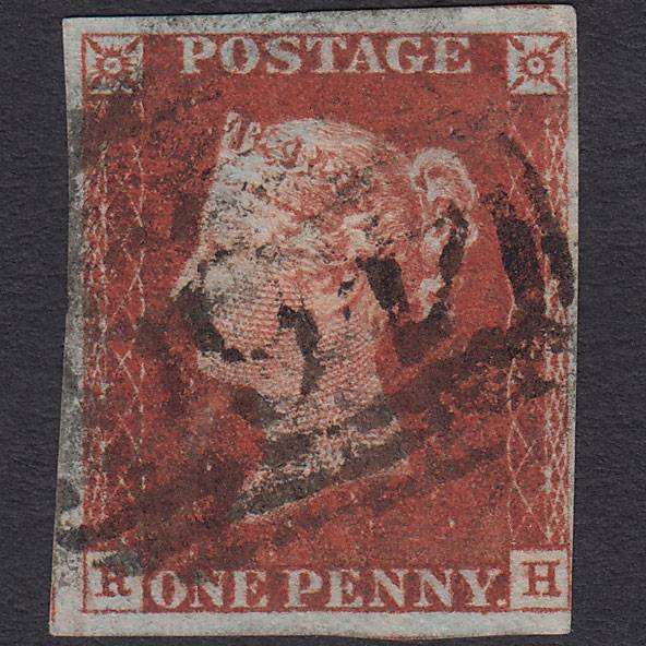 GB QV 1841 1d Red-brown (Plate 51) SG8-B1(1) RH GU 4 Margins