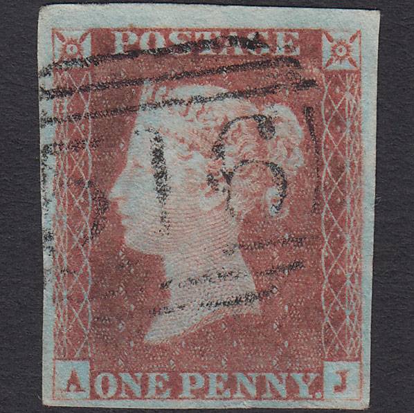 GB QV 1841 1d Pl 79 SG8a-B1(2) AJ FU Miss Imprimatur 4M Marlborough 516