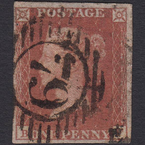 GB QV 1841 1d Red-brown (Plate 130) SG8-B2(1) BF GU 4M London D&S 79