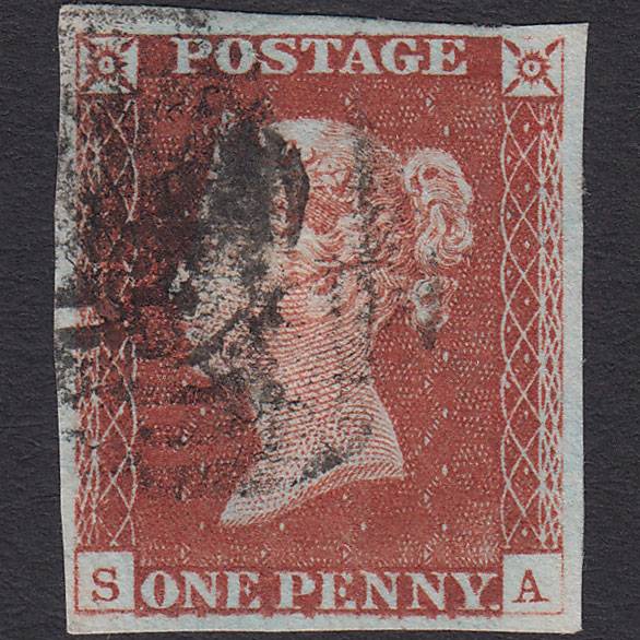 GB QV 1841 1d Red-brown (Plate 60) SG8-B1(1) SA GU 4 Good Margins