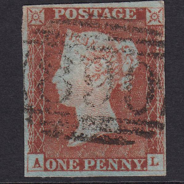 GB QV 1841 1d Plate 41 SG8-B1(1) AL FU Missing Imprimatur 4M Windsor 890