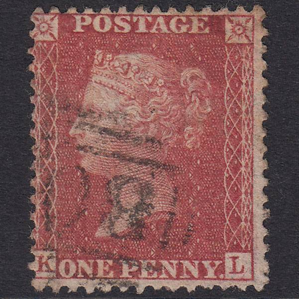 GB QV 1857 1d Rose-Red Plate 55 SG40-C10(1) KL GU