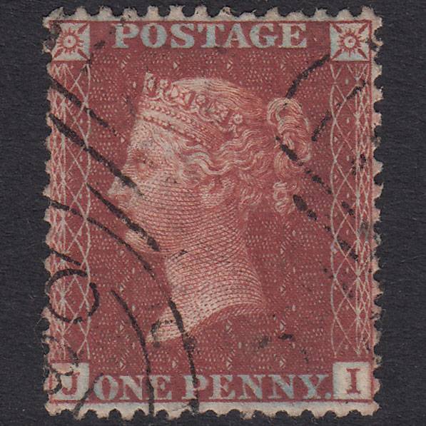 GB QV 1856 1d Plum Plate 36 SG31-C8(3) JI VFU Very Well Centred