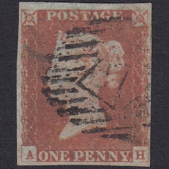 GB QV 1841 1d Plate 67 SG8-B1(1) AH GU Missing Imprimatur 4M London IS 7